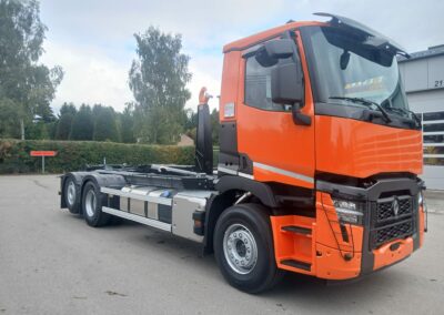 Crochet conteneur AJK sur Renault 6X2